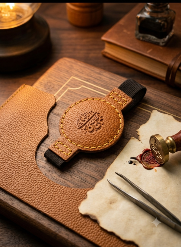 پوسته چرم اصل حرز امام جواد دست‌دوز