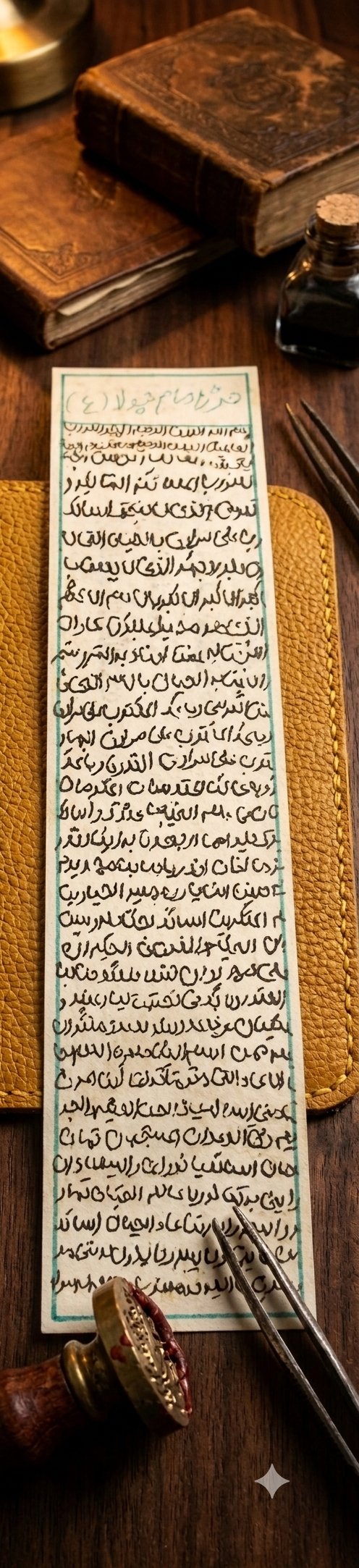 دست‌دوز حرز امام جواد از چرم اصل
